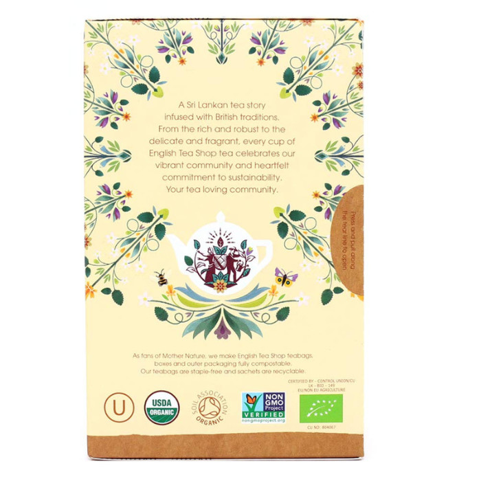 English Tea Shop - Organic Pure Me Tea Bags - Refreshing Mint Tea - 20pcs 30g