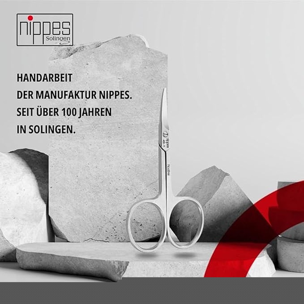 Nippes - Solingen Rounded Tip Curved Scissors For Baby Nails