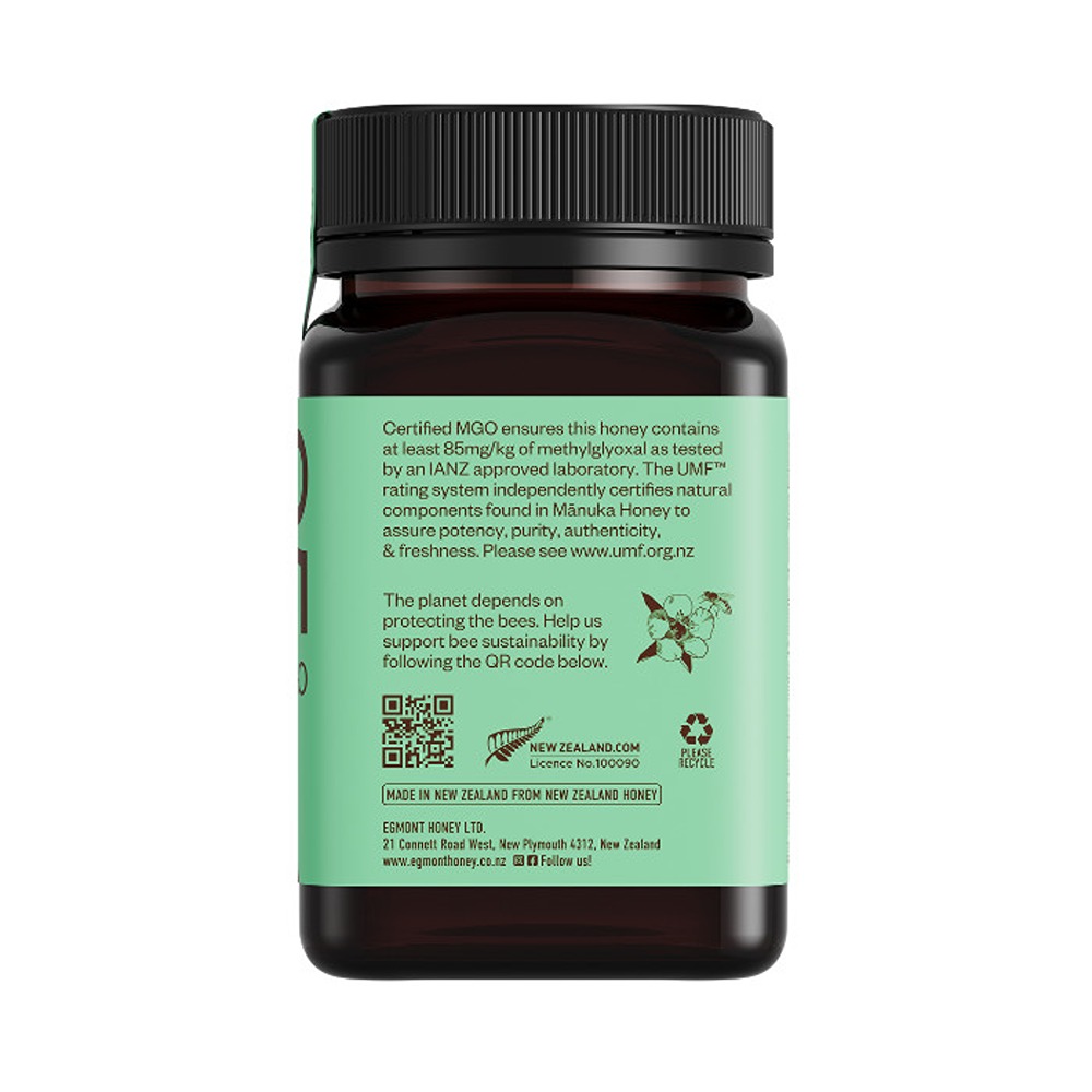 Egmont Honey - Raw Manuka Honey 85+ MGO & 5+ UMF - 500 gm