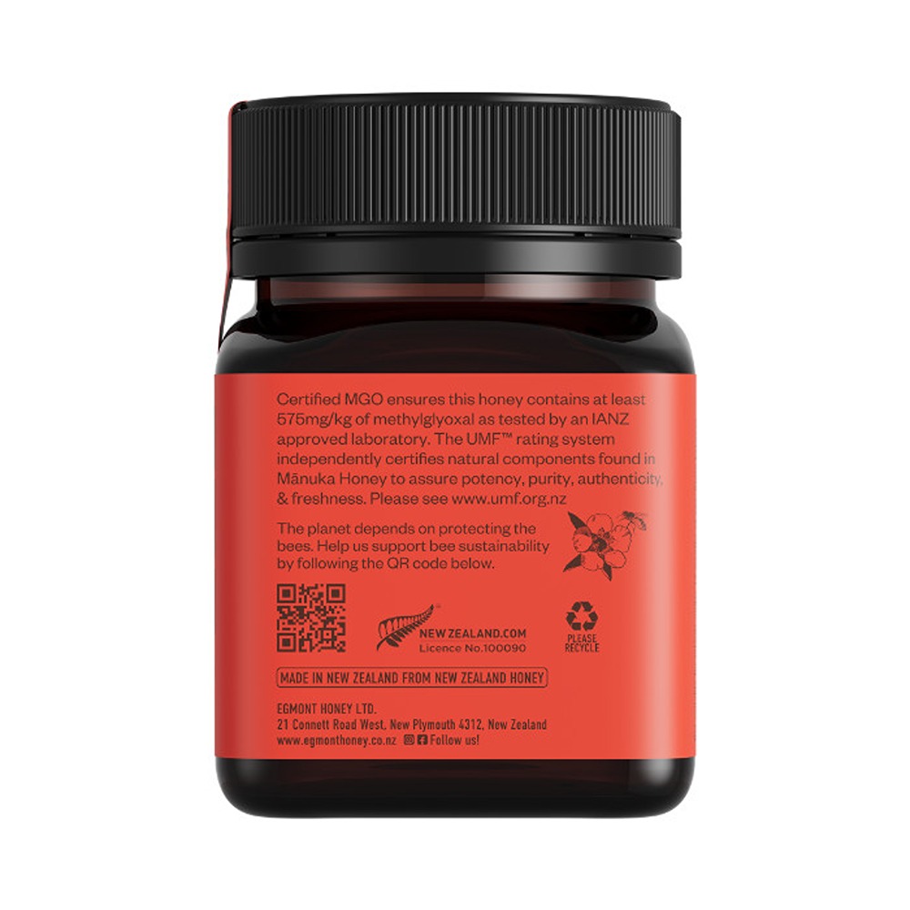 Egmont Honey - Raw Manuka Monofloral Honey 16+ UMF & 575+ MGO - 250 gm
