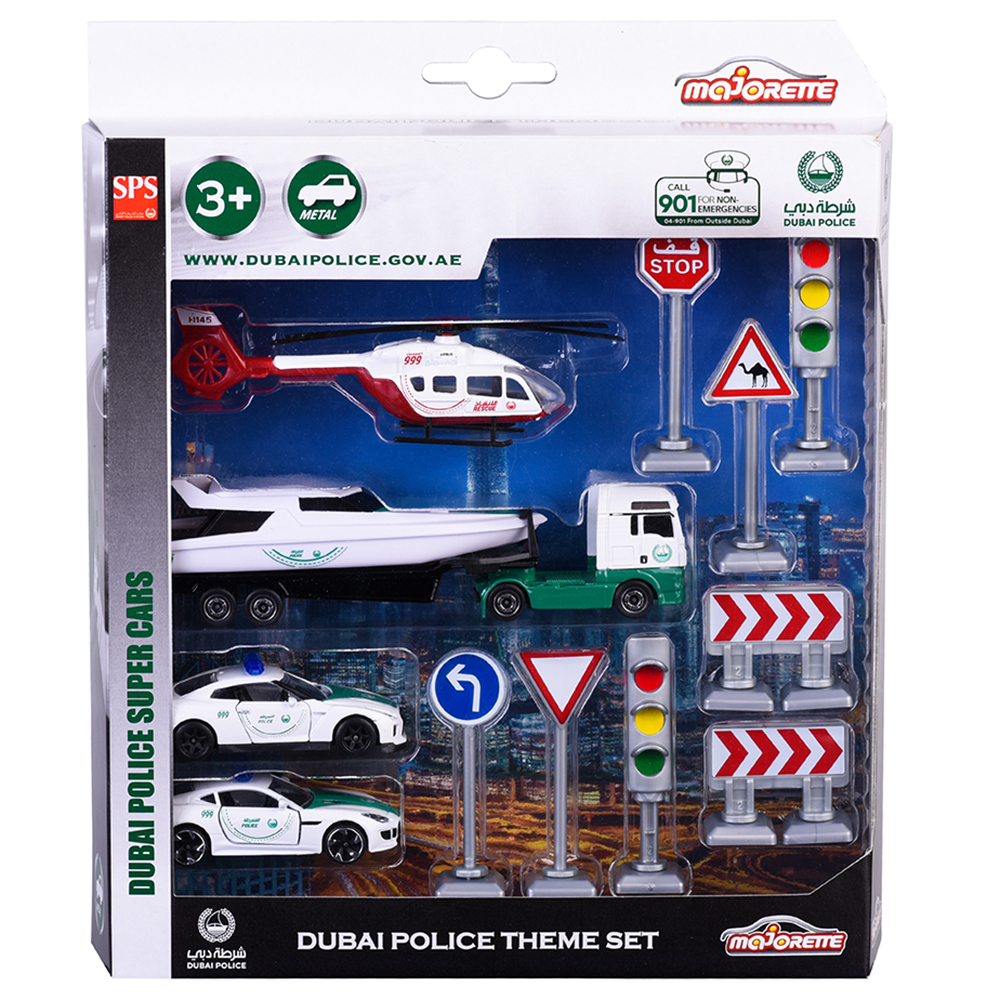 Majorette - Dubai Police S.O.S. Theme Set - 12pcs