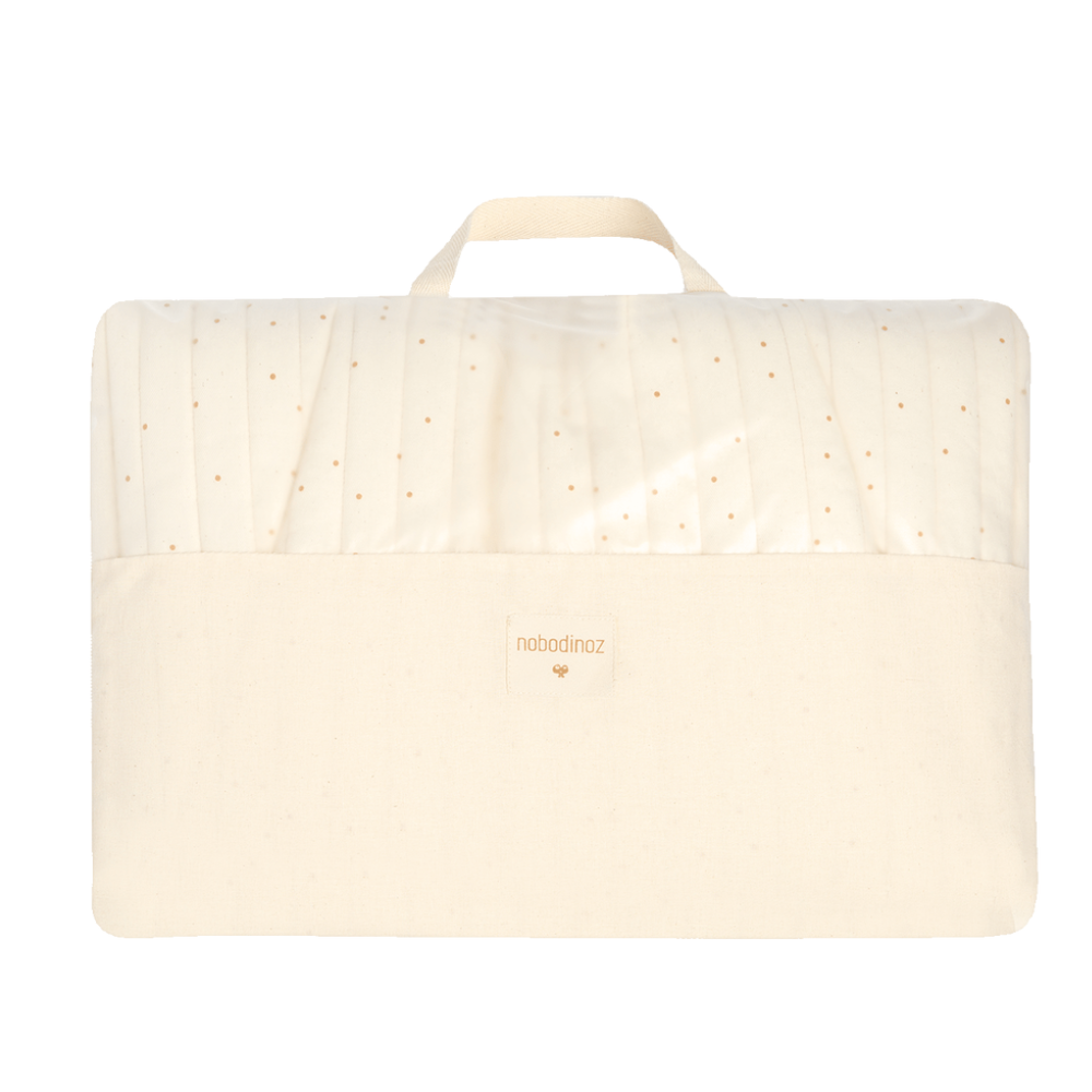 Nobodinoz - Growing Green Bouncer Cover Only - Natural/Honey Sweet Dots