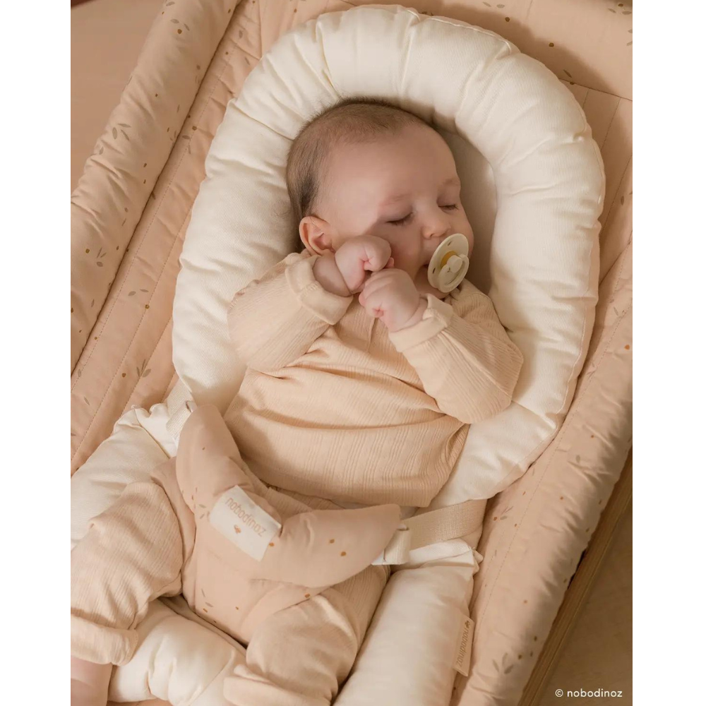 Nobodinoz - Growing Green Bouncer Twill Cushion Only - White