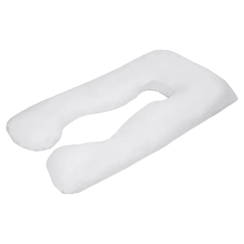 Blooming Blossom U-Shaped Full Body Pregnancy And Maternity Pillow - White