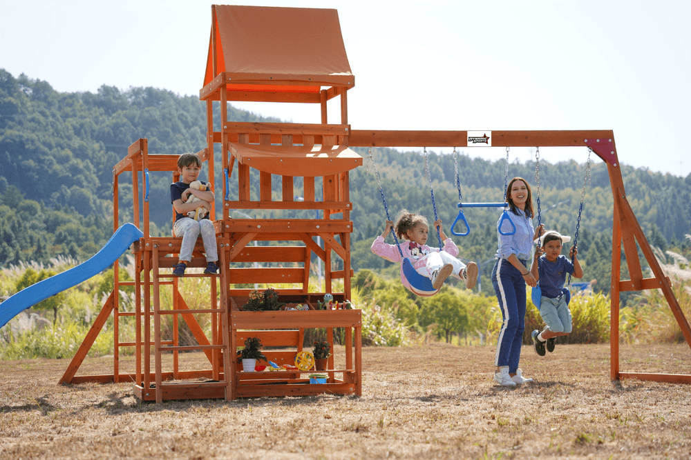 Dynamic Sports - Arabian Pronghorn Wooden Swing Set