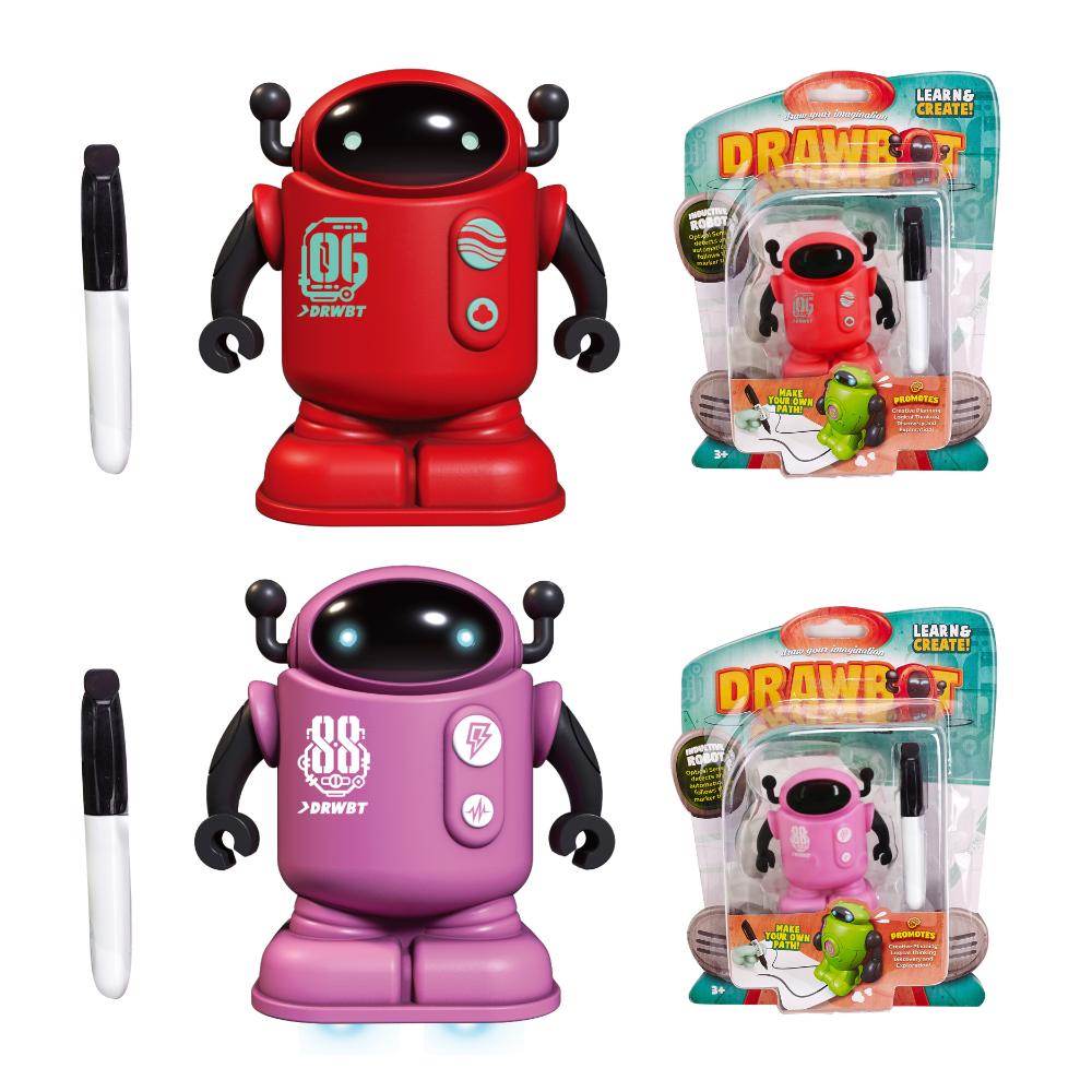 Sam Toys - Drawbot Line Tracker Robot Toy For Kid - 1 Pc - Color May Vary