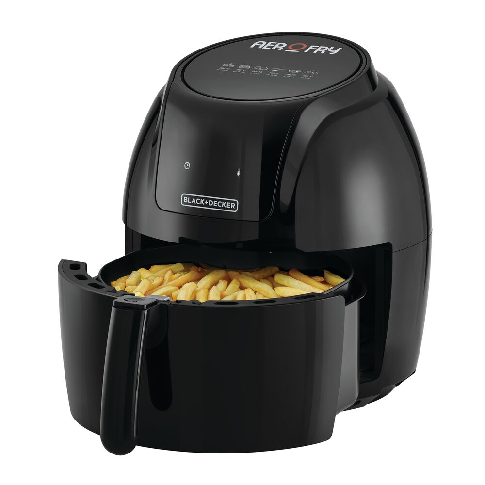 BLACK+DECKER - Digital Air Fryer - 5.6L - Black