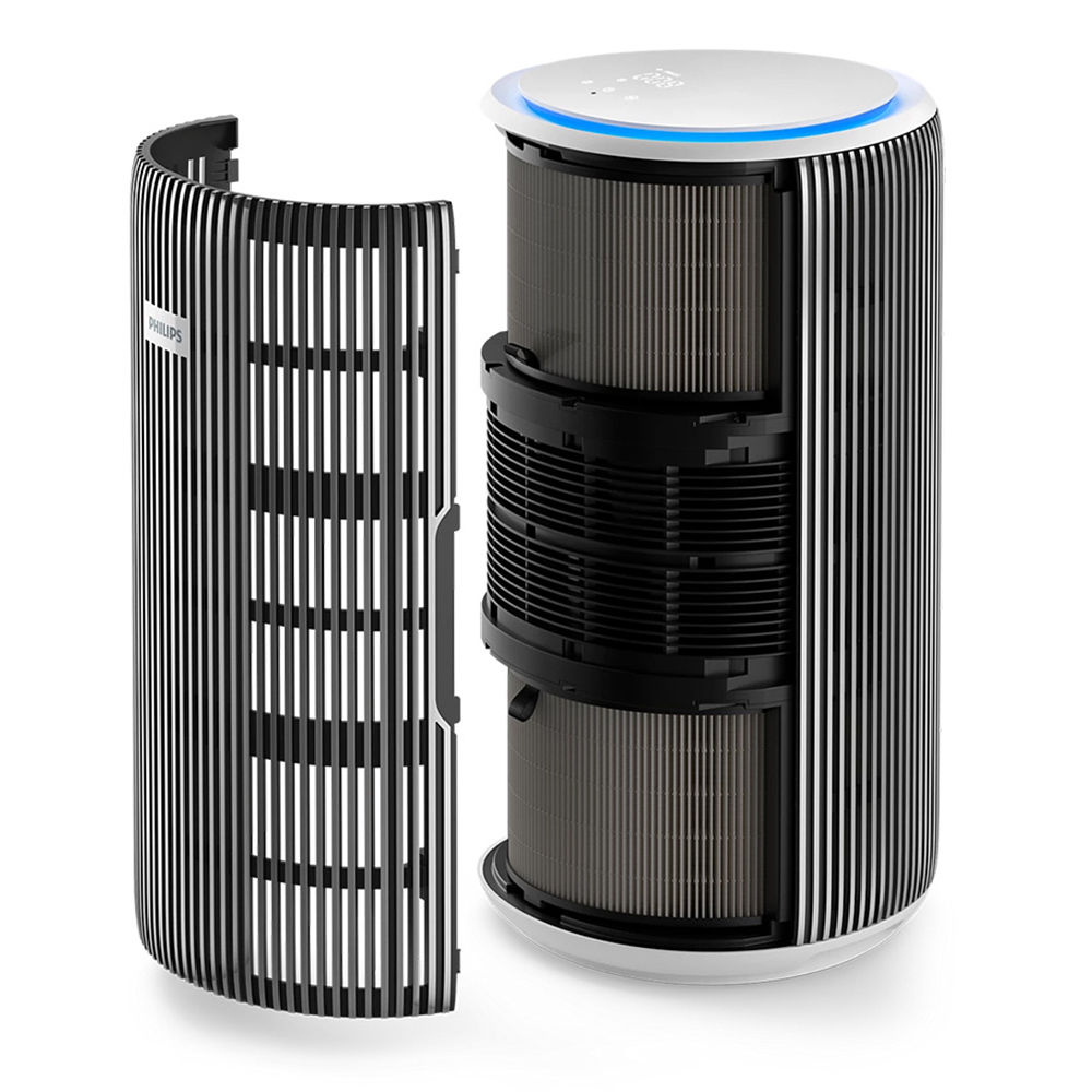 Philips - 3200 Series PureProtect Smart Air Purifier - Silver/White