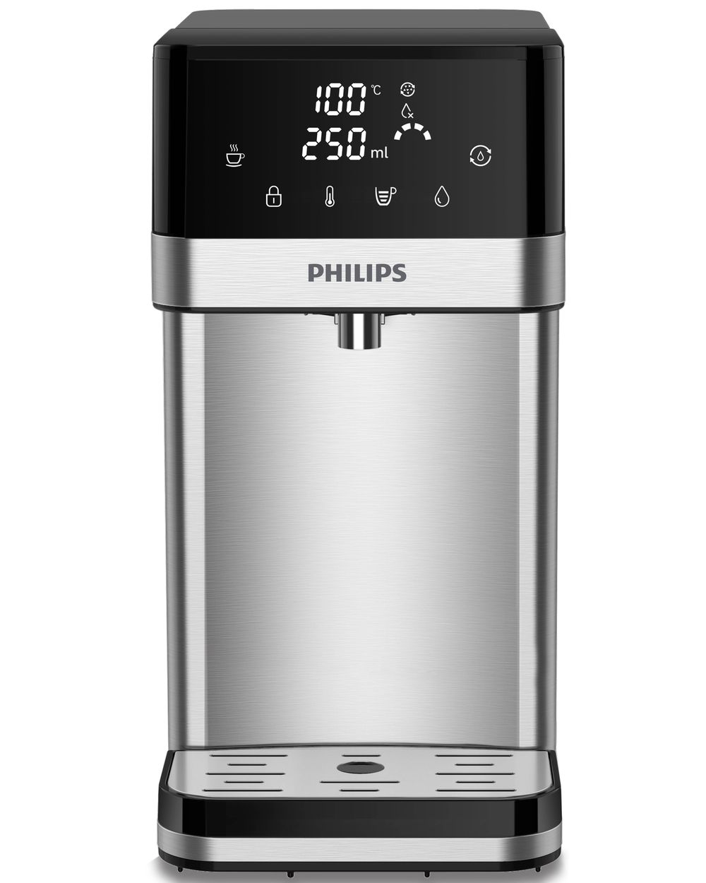 Philips - Instant Heating Water Dispenser - Silver/Black - 2.2 L