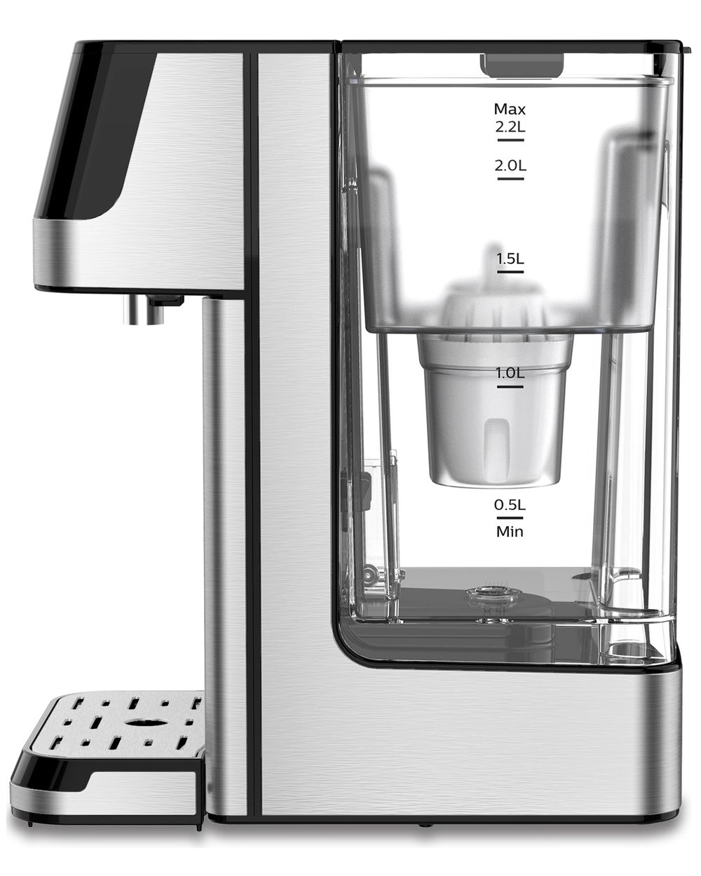 Philips - Instant Heating Water Dispenser - Silver/Black - 2.2 L