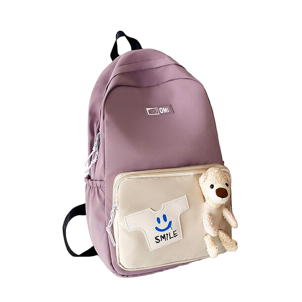 Brain Giggles - Oxford School Backpack - Purple - 17-Inch/43.5cm