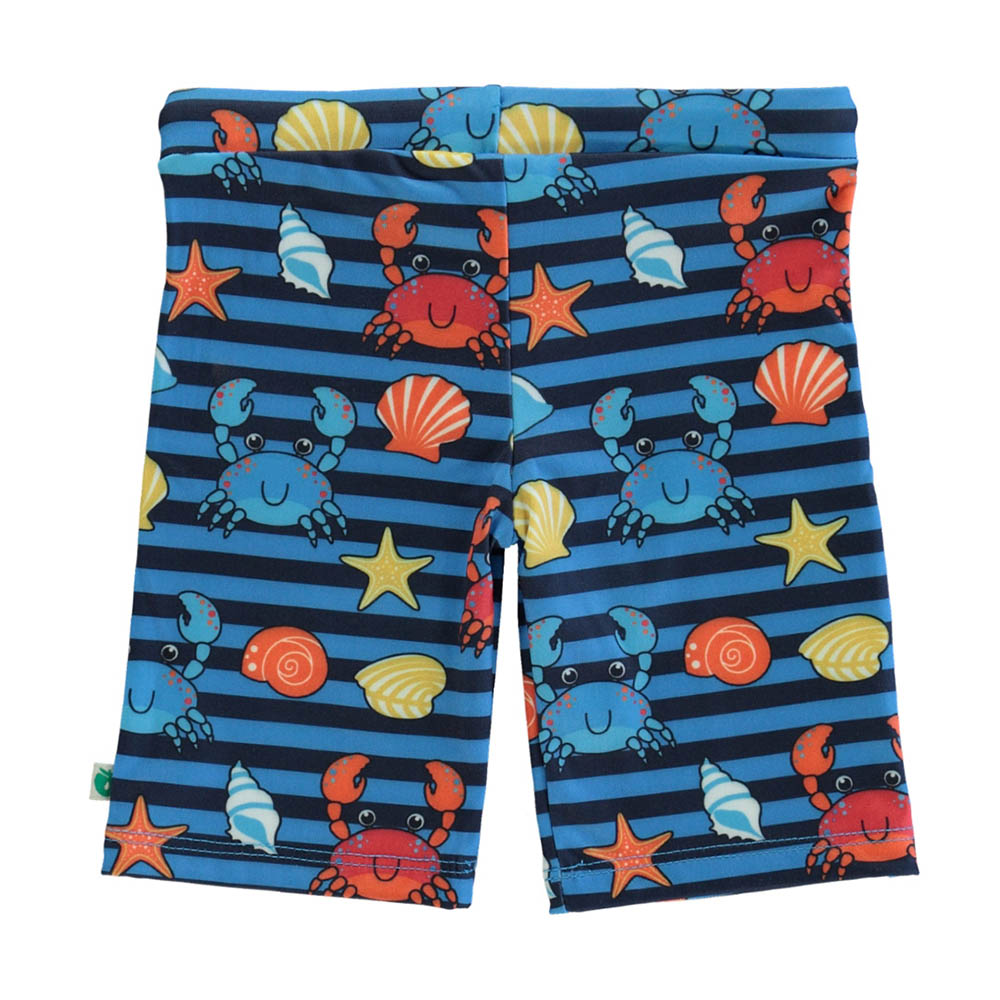 Smafolk - Crabs Print UV50 Swimming Shorts - Blue