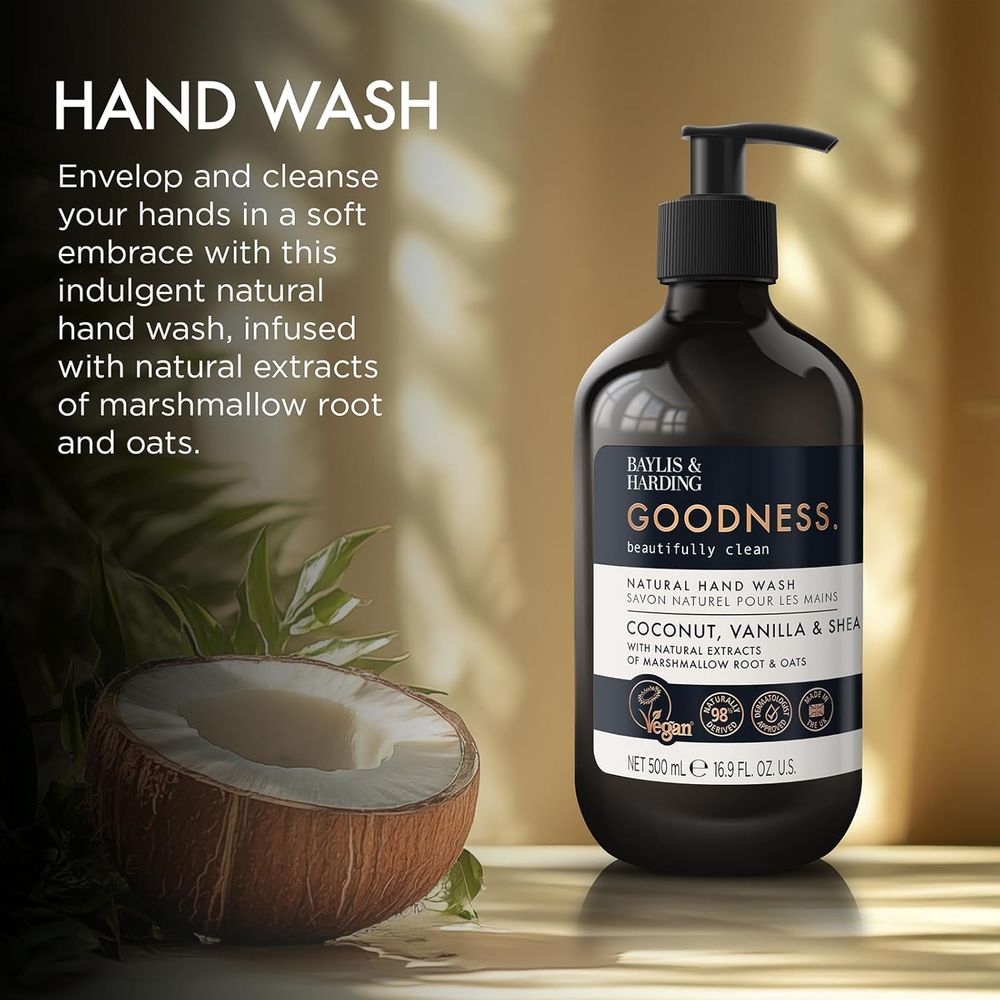 Baylis & Harding - Goodness Natural Hand Wash - Coconut, Vanilla & Shea - 500 ml