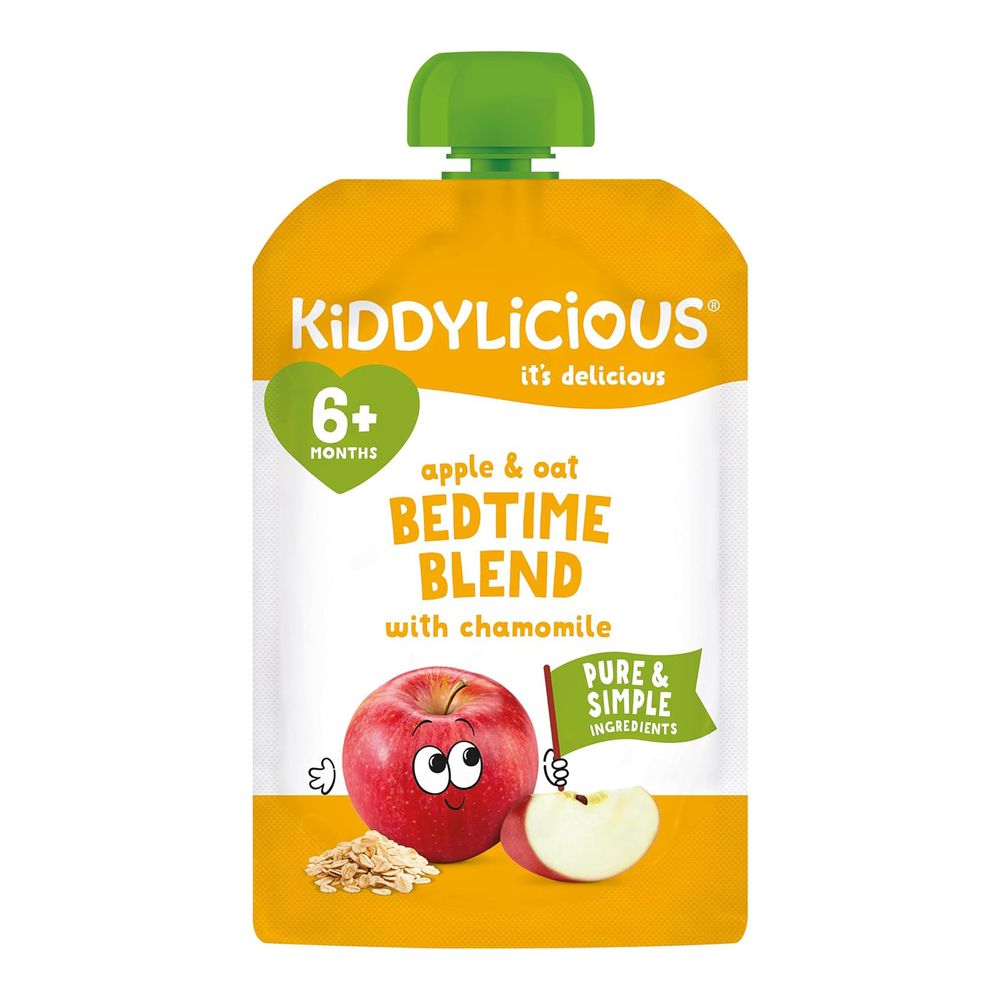 Kiddylicious Apple & Oat Bedtime Blend With Chamomile Pouch Baby Food - 100 gm