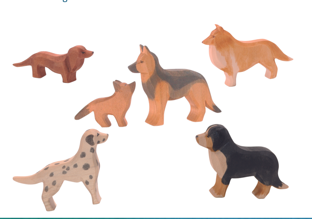 Ostheimer - German Shephard Dog Wooden Toy - 8.5 cm