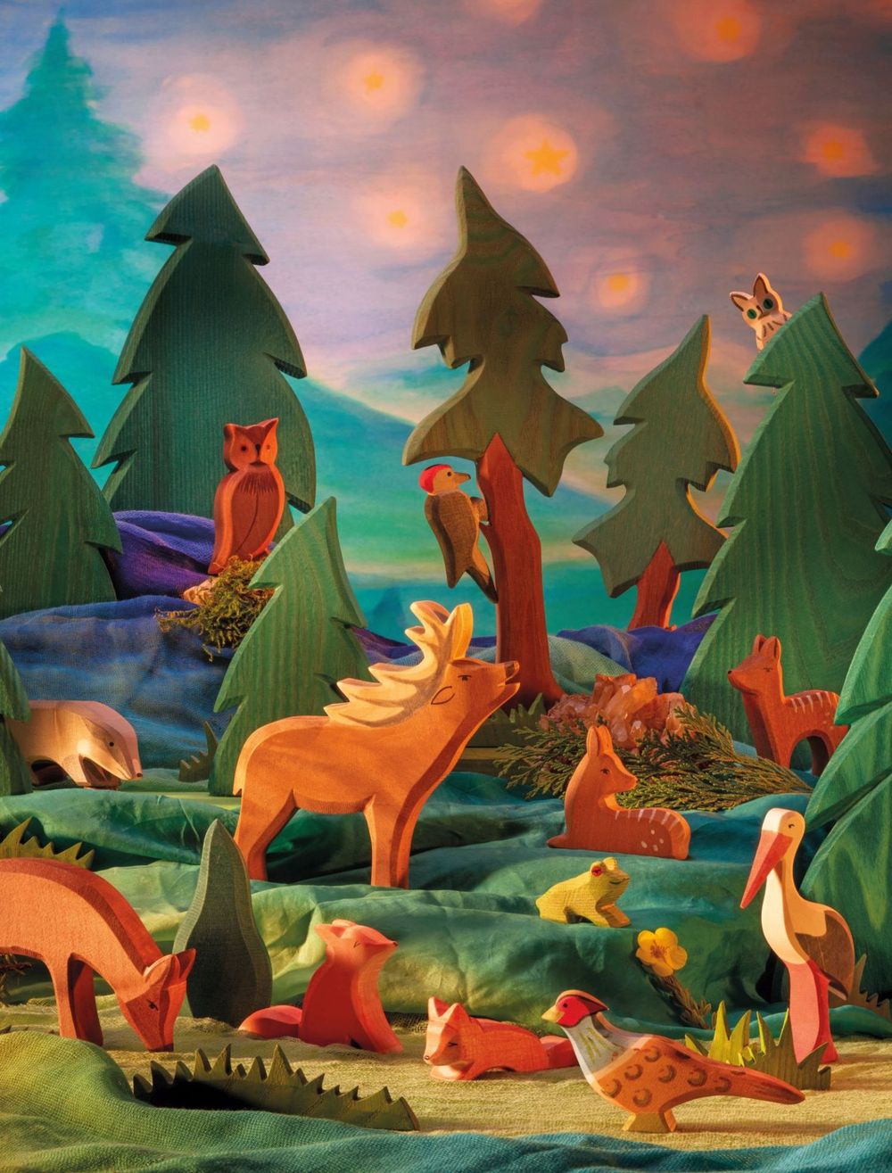 Ostheimer - Frog Sitting wooden Toy - 3 cm