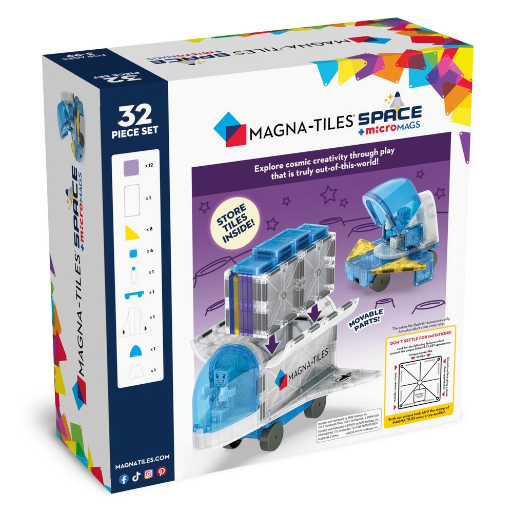 Magna-Tiles - Space 32-Pc Set