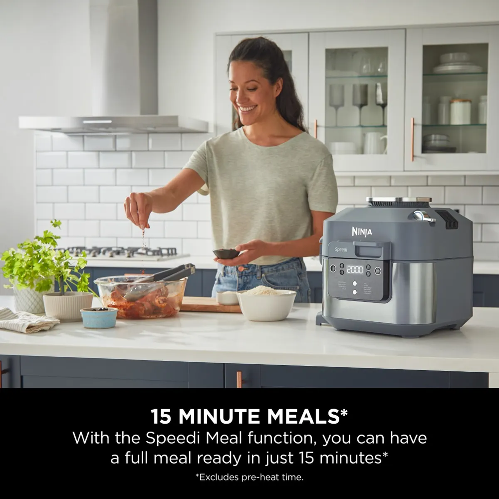 Ninja - Speedi 10-In-1 Rapid Cooker And Air Fryer 5.7L - Grey