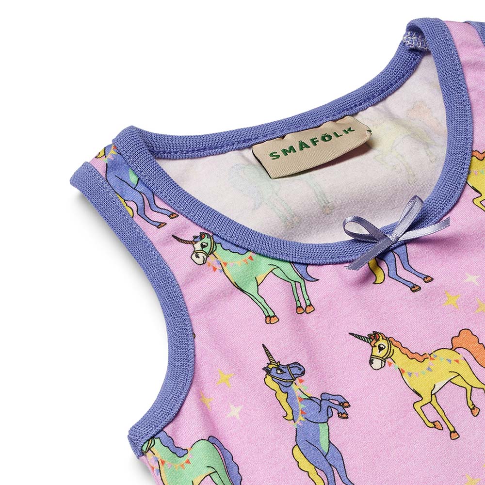 Smafolk - 2pc-Set - Unicorn Print Vest & Underwear - Pink