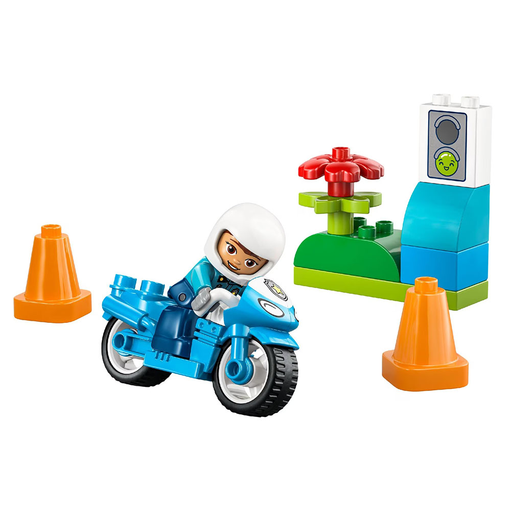 Lego Blue Police Motorcycle Building Set - 11 Pc Set