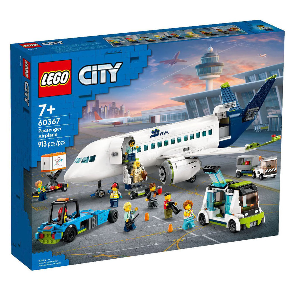 LEGO City - Passenger Airplane Building Set - 913 Pcs