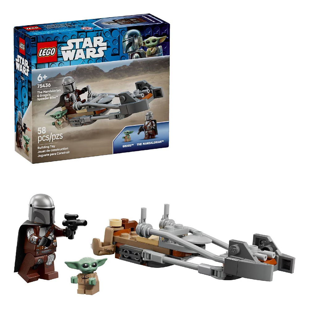 Lego - The Mandalorian And Grogu's Speeder Bike Building Set - 58 Pc Set