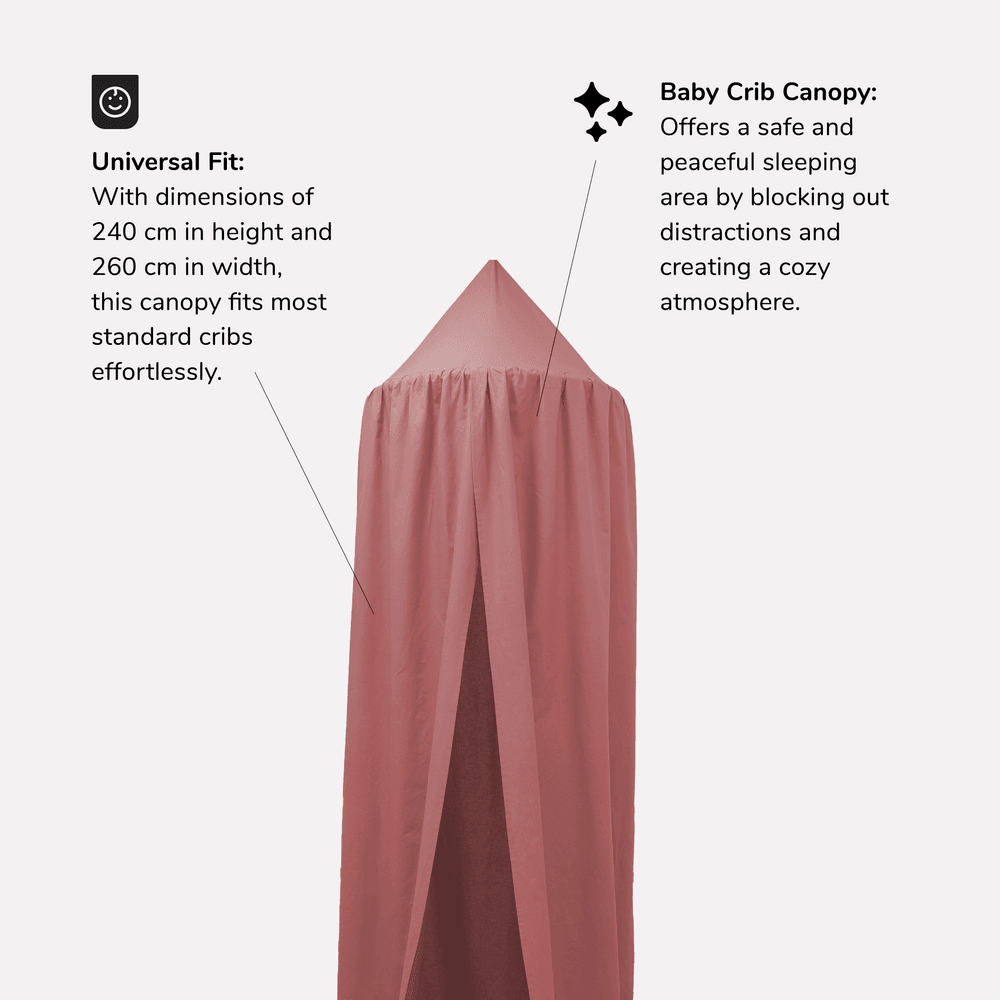 Bibena Nova Crib Canopy - Grey