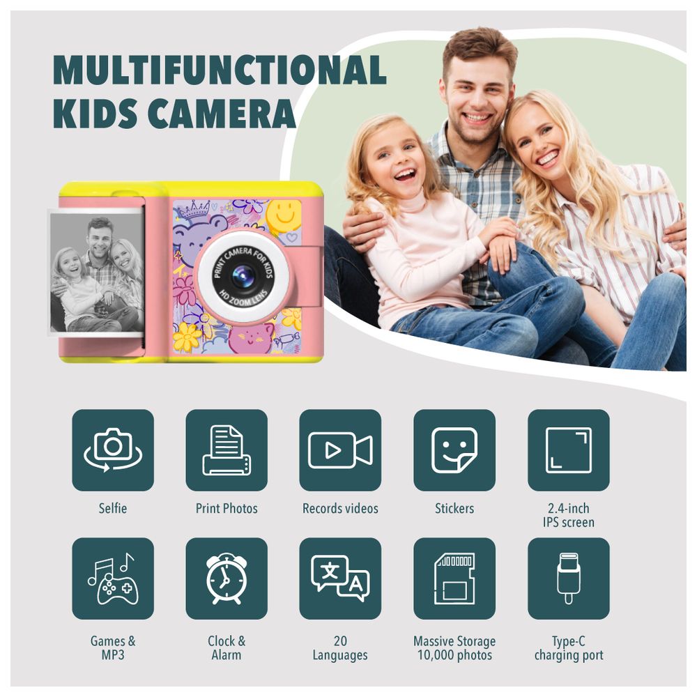 Bibena Nova Digital Print Camera - Pink