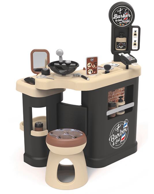Smoby - Barber And Hairdresser Play Salon Shop - 19 Pcs