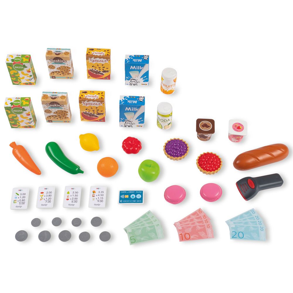 Smoby - Maxi Market Pretend Playset With 50 Accessories - Multicolor