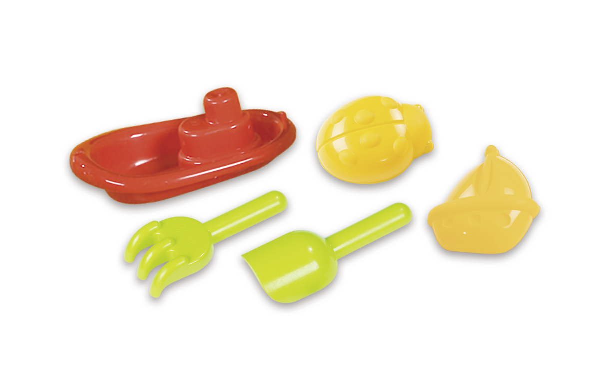 Smoby - 2-In-1 Water & Sand Table With Accessories - Multicolor - 6 Pcs