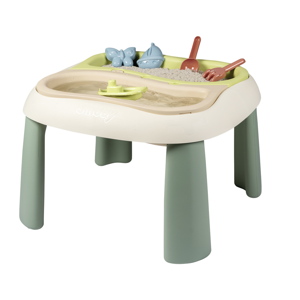 Smoby - Water & Sand Table With Accessories - Multicolor - 6 Pcs