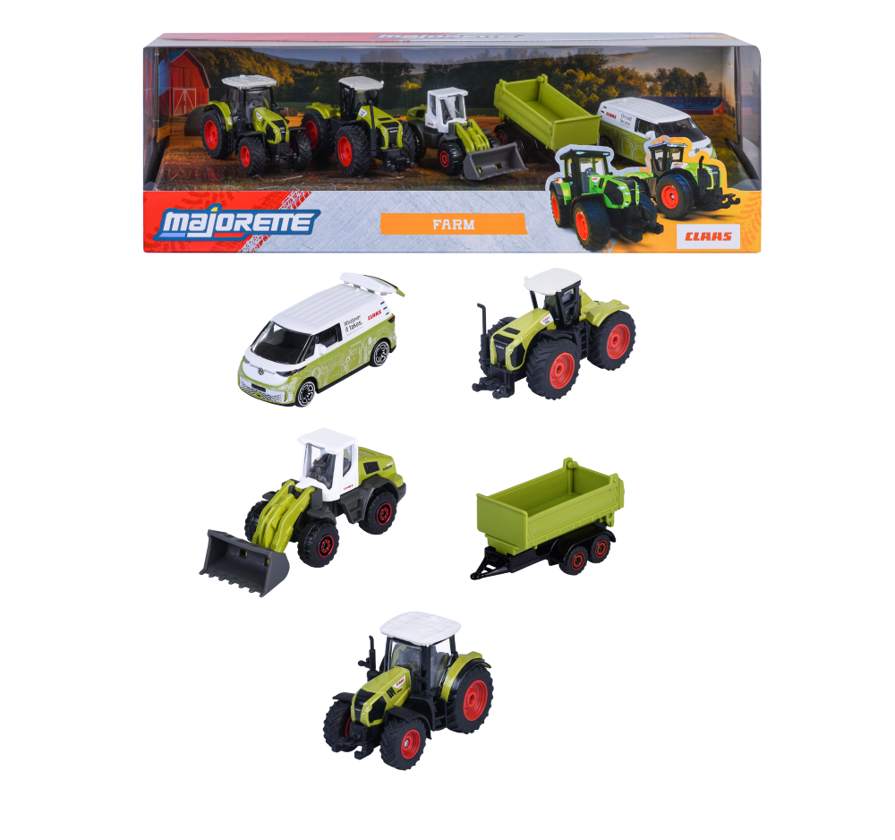 Majorette - Claas Farm Gift Pack Of 5 - Die Cast