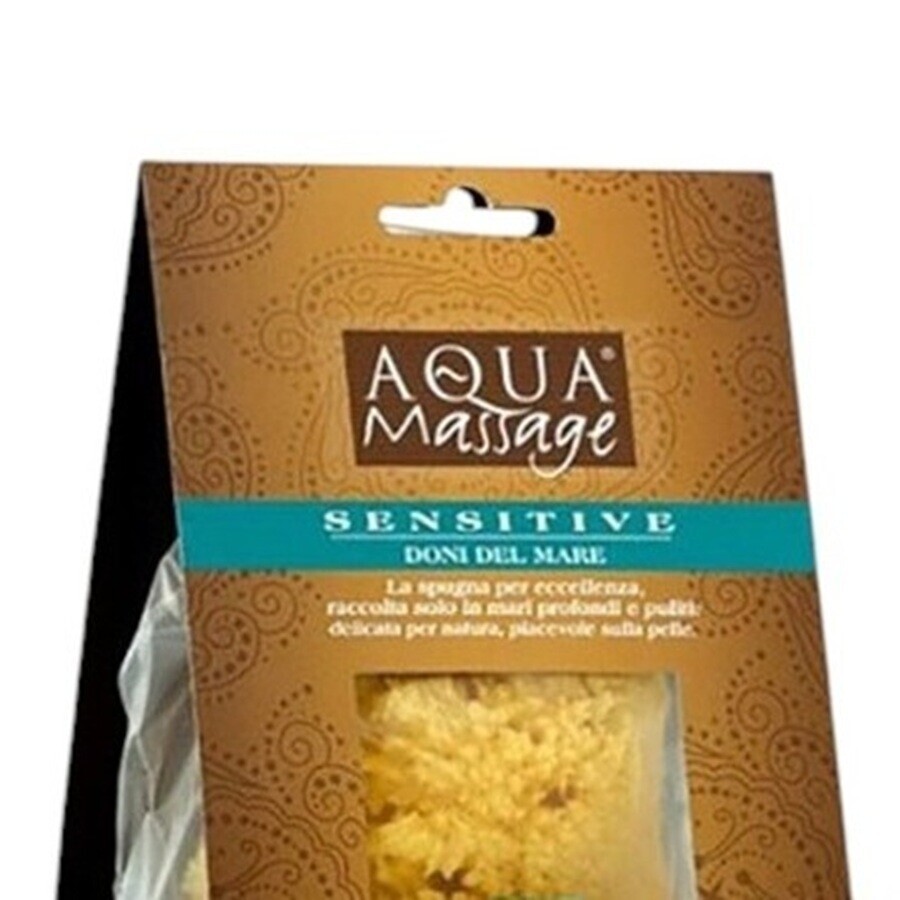 Aqua Massage - Doni Del Mare Sensitive Natural Bath Sponge - Yellow