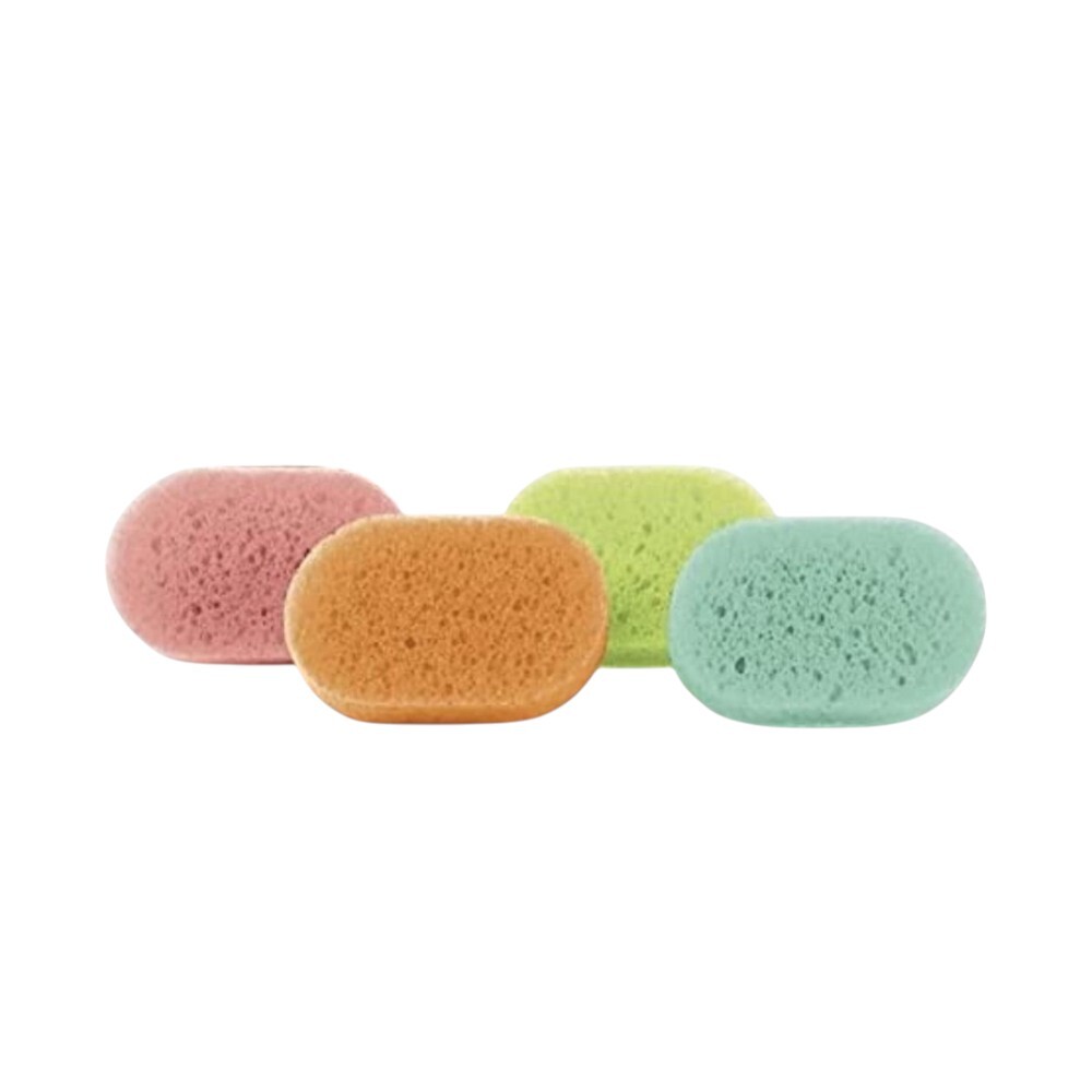 Aqua Massage - Tradition Soft Bath Sponge Set - Multicolor - 4 Pcs