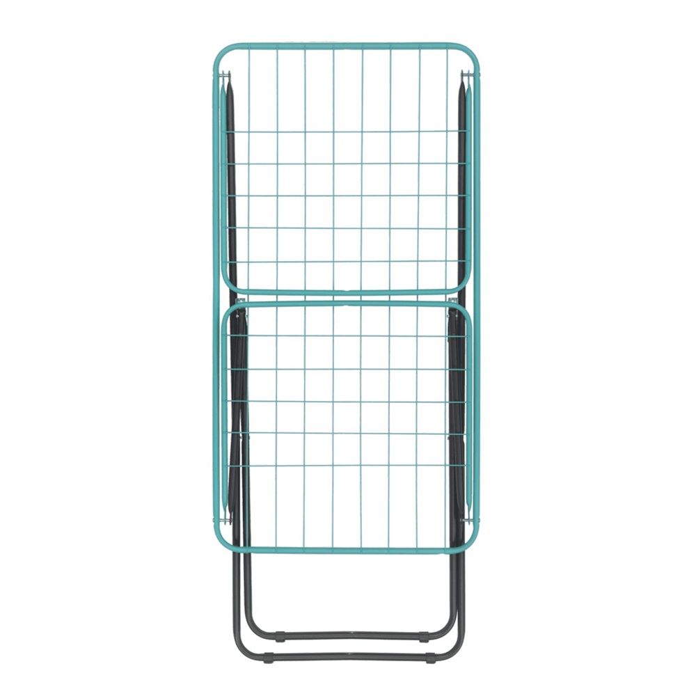 Metaltex - Vulcano Aurora 18m Wing Laundry Dryer - Epoxy Coated - Child Safe Locking Device - 18m Drying Length