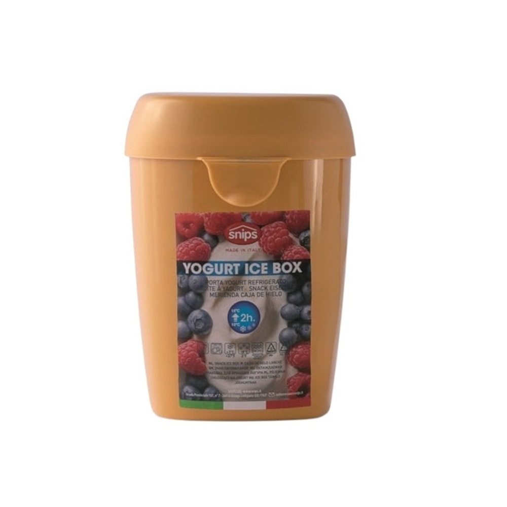 Snips - Orange Yogurt Ice Box With Ice Pack And Leak Safe Lid – Made In Italy