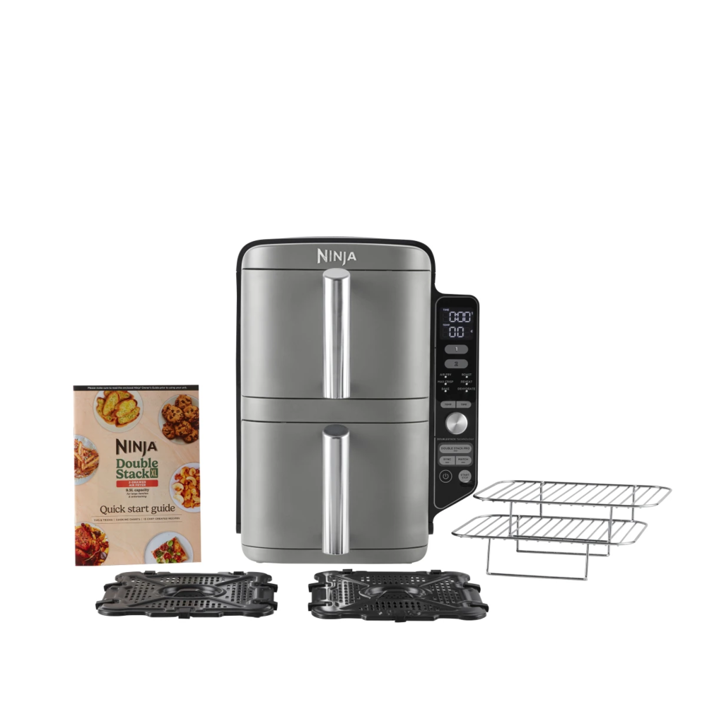 Ninja - Double Stack XL Air Fryer 9.5L - Grey