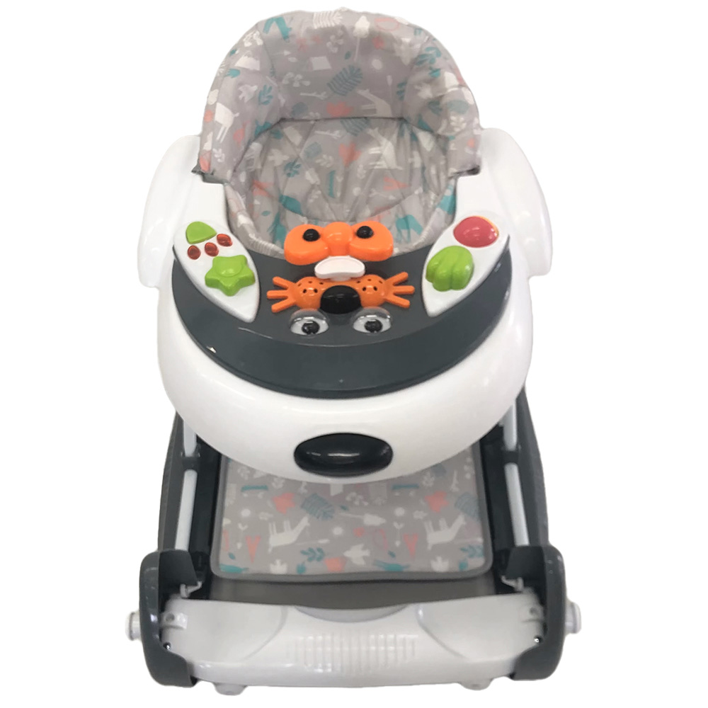 Little Learners - 2-In-1 Baby Walker And Jumper With Rocking Function - Grey