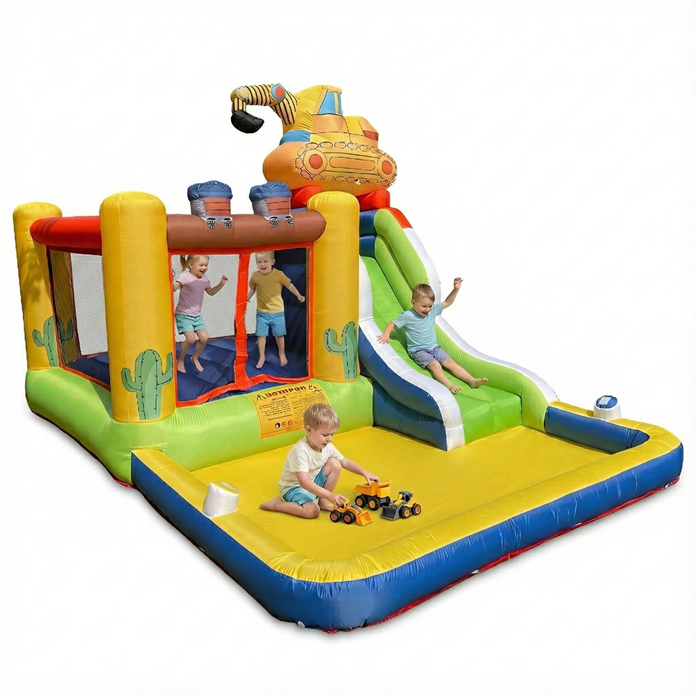 Myts - Kids Inflatable Water Park With Slide, Bouncy Area And Splash Pool