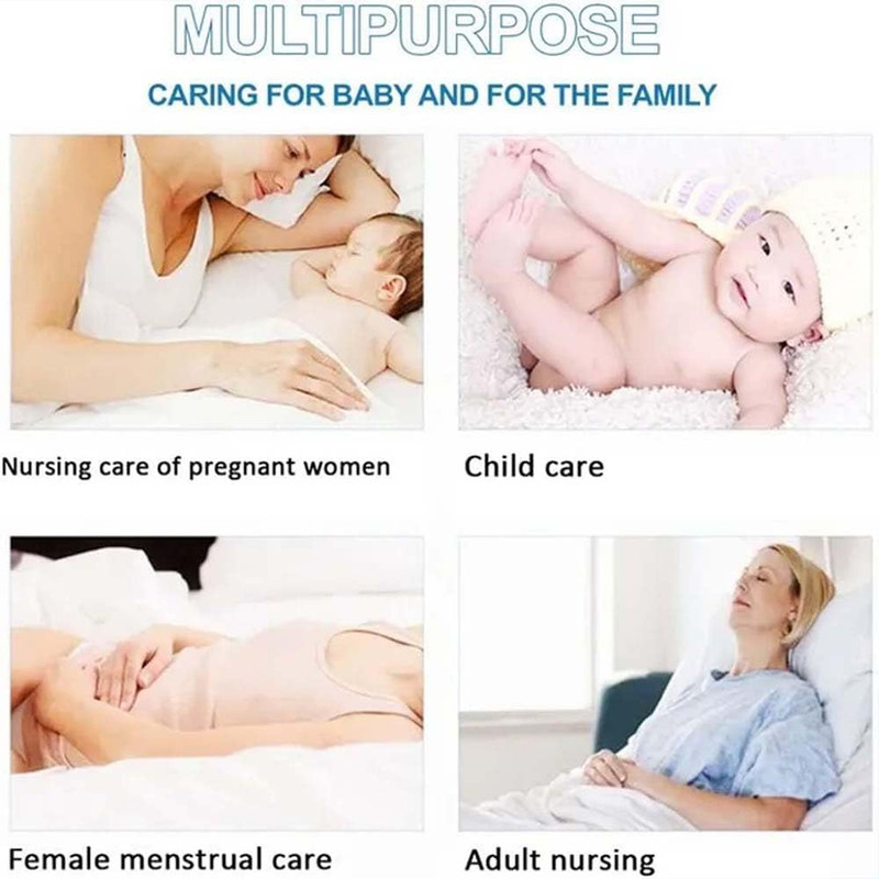 A To Z - Disposable Changing Mats - Pack of 55 - White/Pink - Large