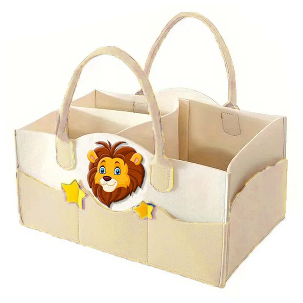 Star Babies - Diaper Caddy Bag - Khaki - Lion