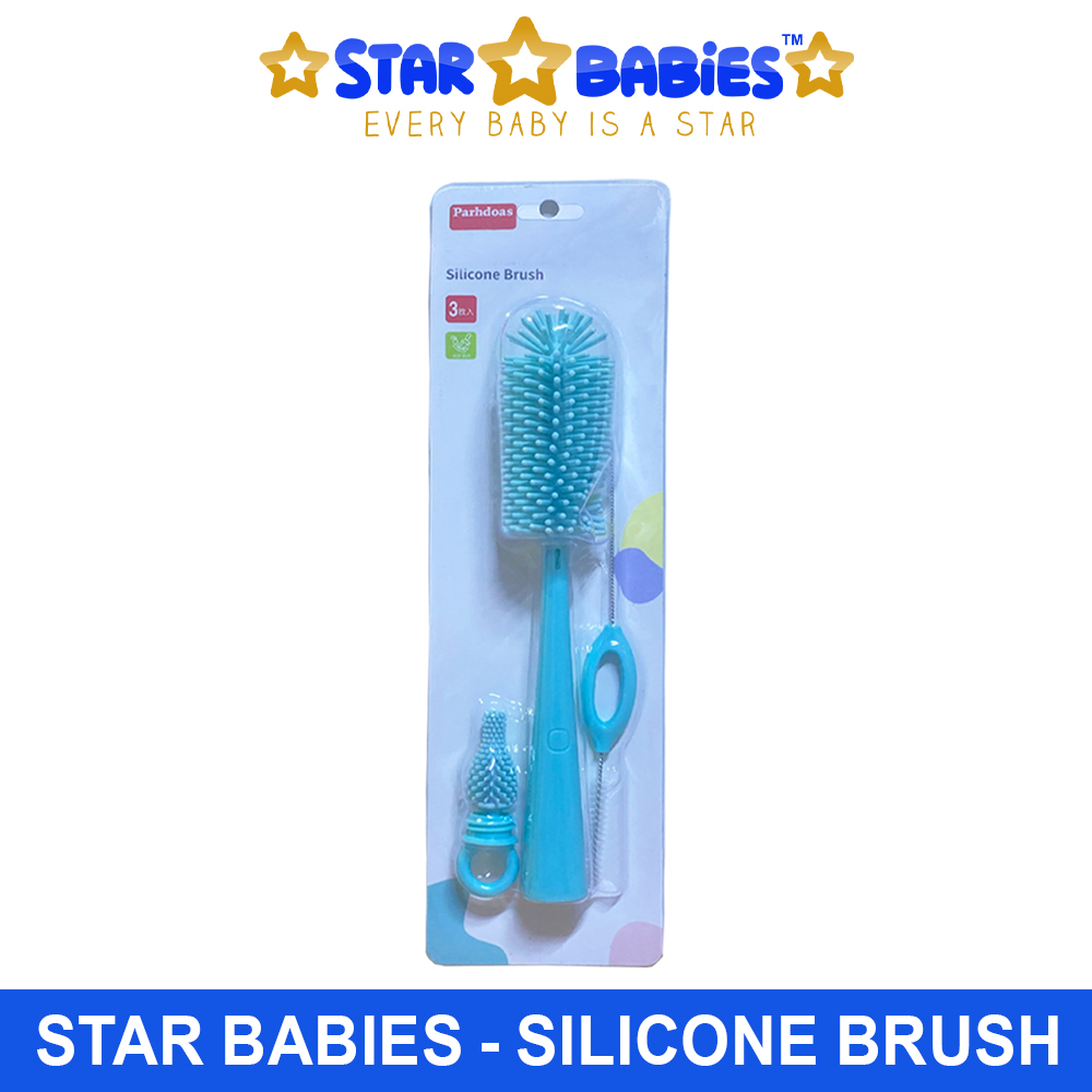 Star Babies - Bottle Cleaner Brush Set - 3 Pcs - Blue