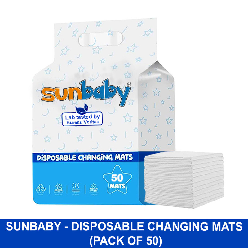SunBaby - Disposable Changing Mats - White - 45x60 cm - 50 Pcs