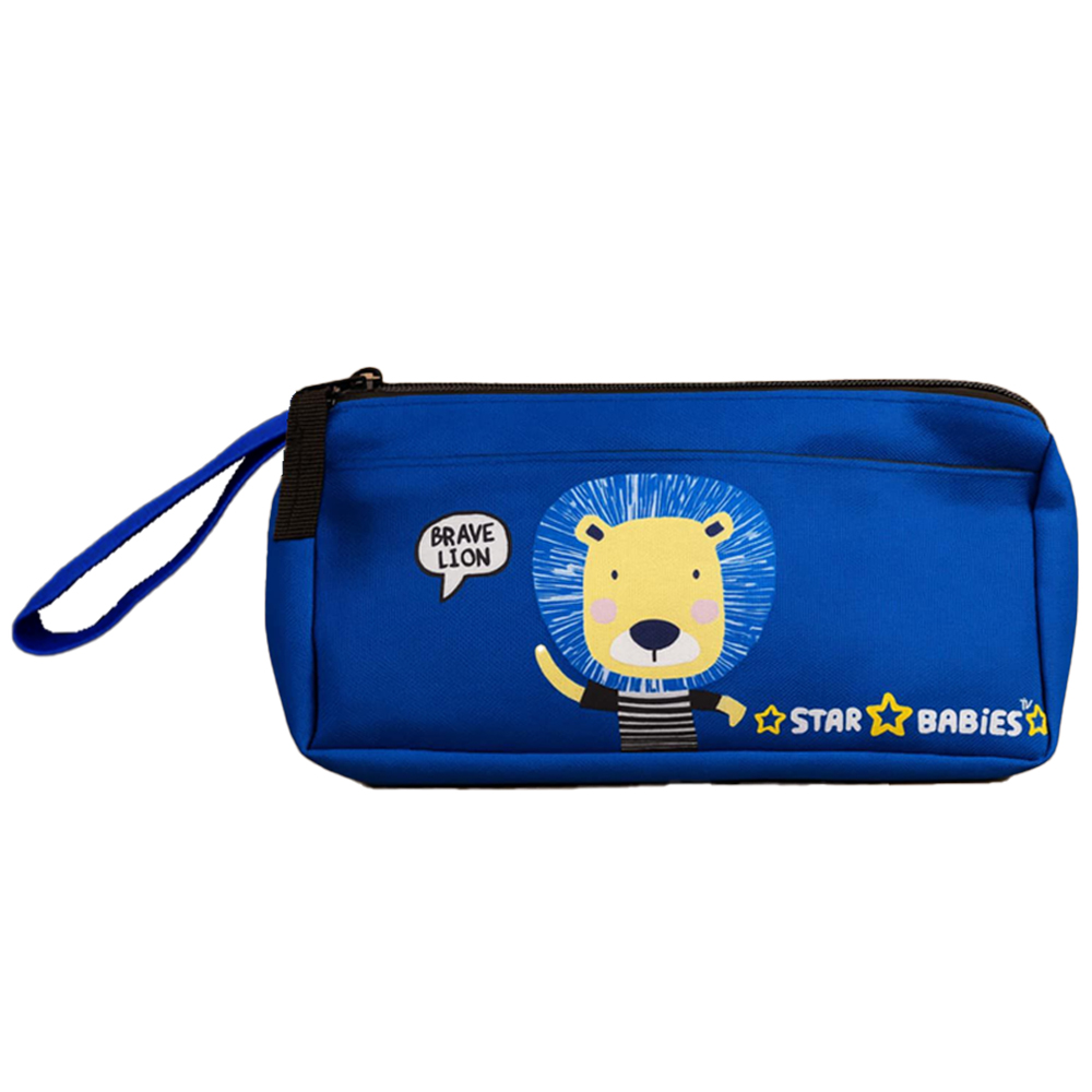 Star Babies - Double Zipper Pencil Case - Brave Lion