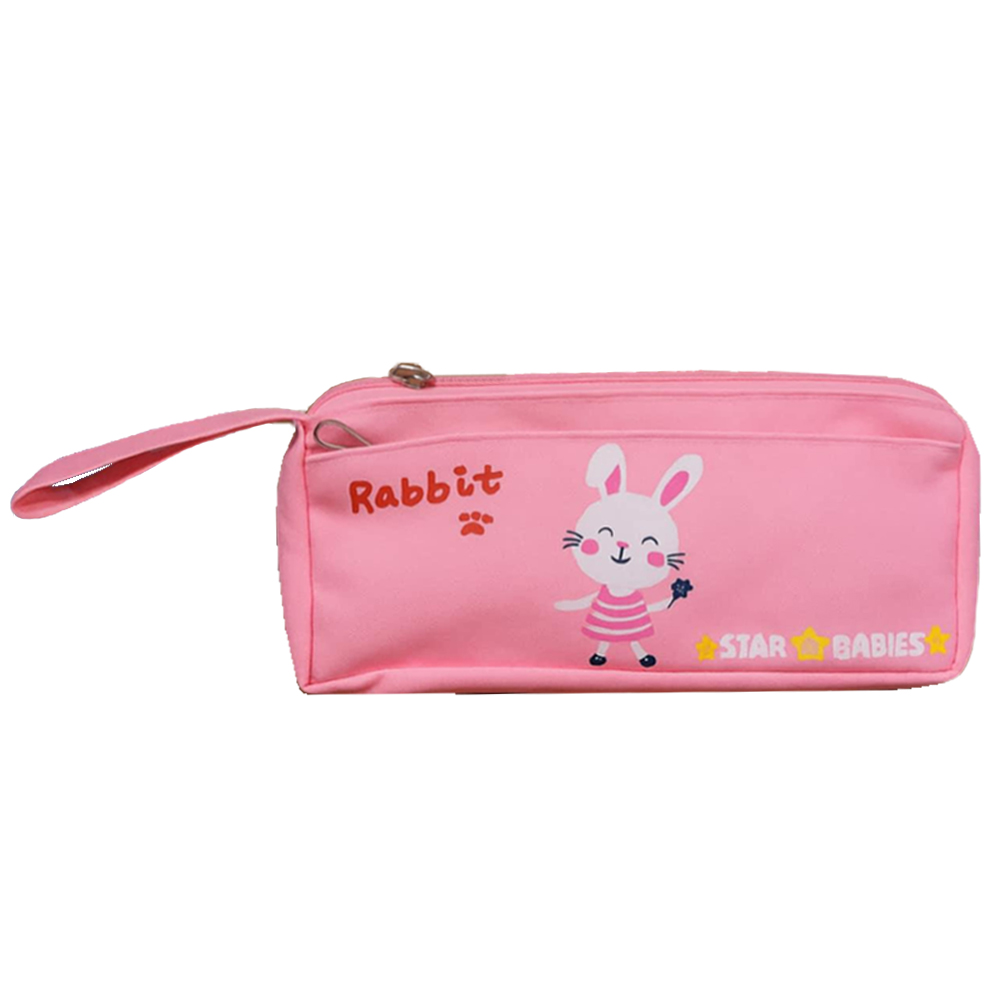 Star Babies - Double Zipper Pencil Case - Cute Rabbit