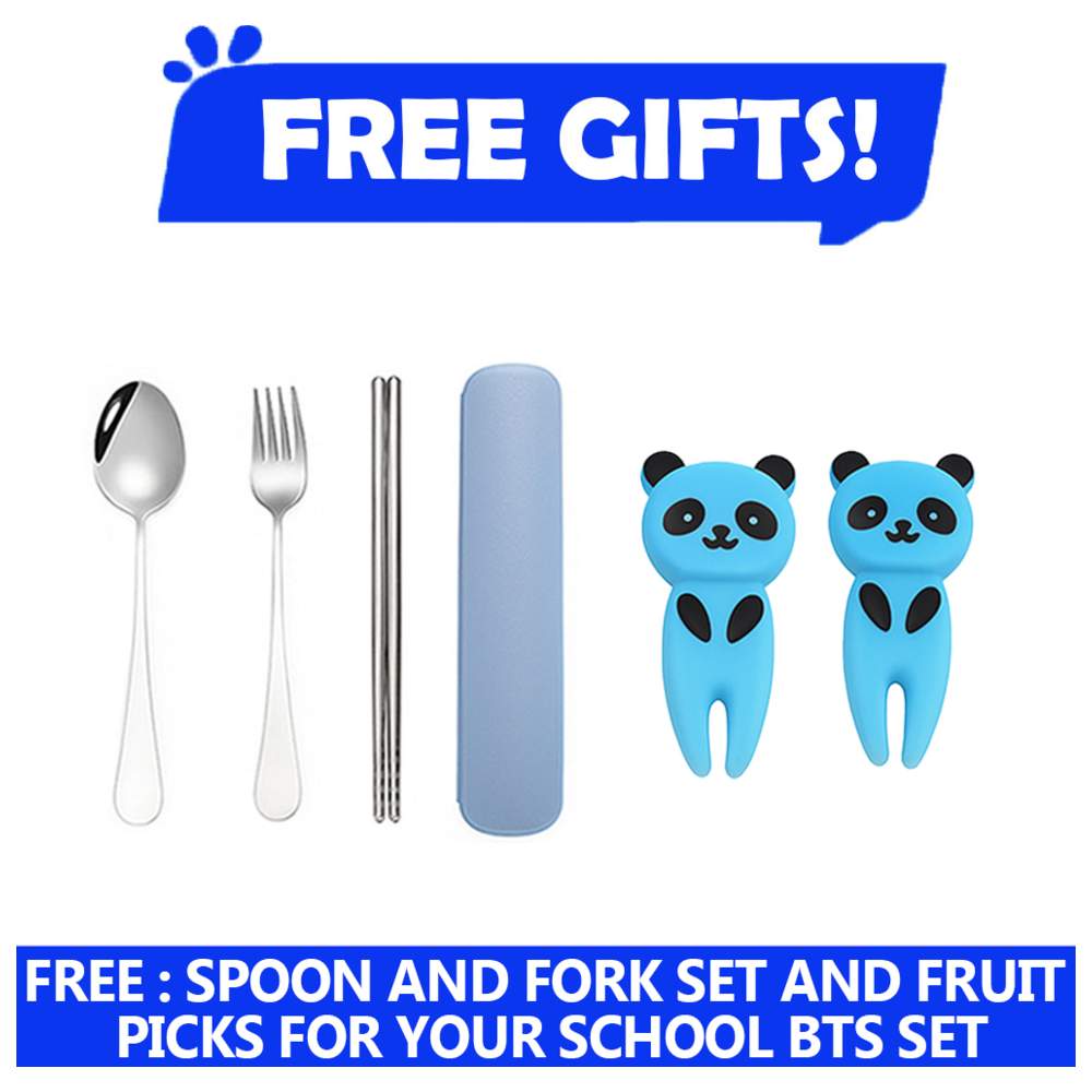 Star Babies - Backpack, Stainless Steel Water Bottle & Bento Lunch Box Set - Football - 3 Pcs with Free Fruits picks, Spoon & Fork set