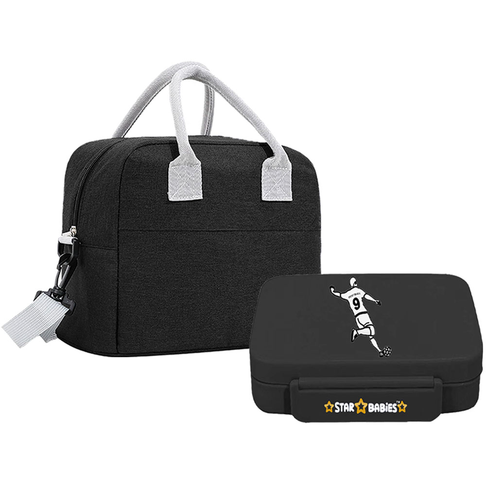 Star Babies - Insulated Lunch Bag & 5-Compartment Lunch Box Set - Multicolor - 2 Pcs