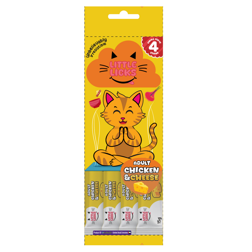 Nutrapet - Little Licks Chicken & Cheese Creamy Bisque Treats - Pack of 1 - 4 Pcs