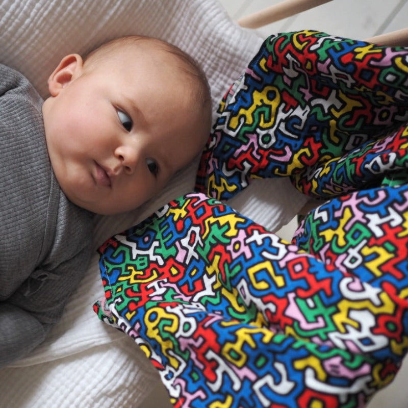 Etta Loves - Keith Haring Brazil Sensory Muslin Burp Cloth - XL
